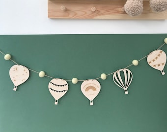 Guirnalda de globos aerostáticos