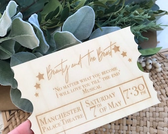 Wooden Ticket - Experience days / Date Nights / Gift Cards