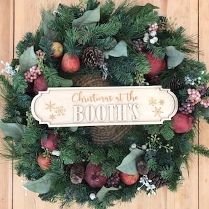 Placas de Natal da Família