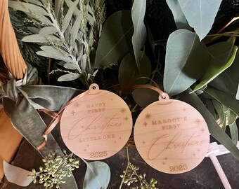 Adorno navideño personalizado para bebé 2025