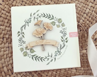 Tarjeta magnética de madera