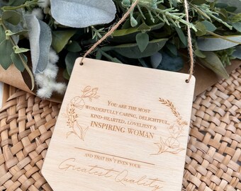 Banner MUJER inspiradora - Regalo personalizado para mamá