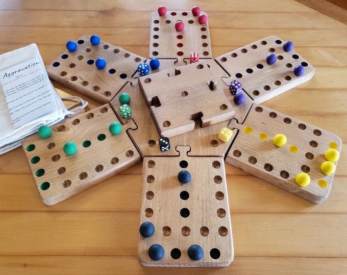 Aggravation Marble Board Game 2 3 4 5 6 Players 20 Inches Across When