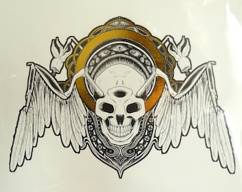 Angel Skull Folie Print