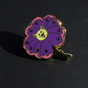 Purrtunia Hard Enamel Pin image 3