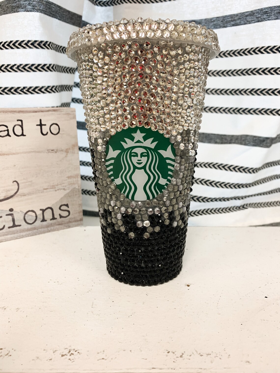 rhinestone starbucks tumbler