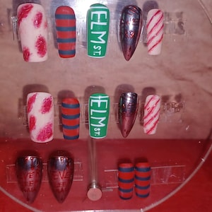 Scars and Stripes |New Design!| Full Nail Set