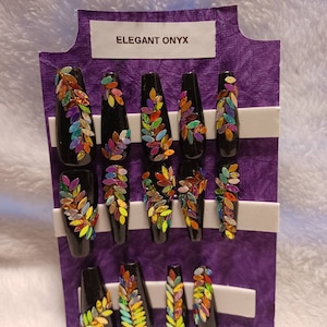 Elegant Onyx | Full Press On Nail Set