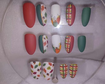 automne | Ensemble complet d'ongles à presser