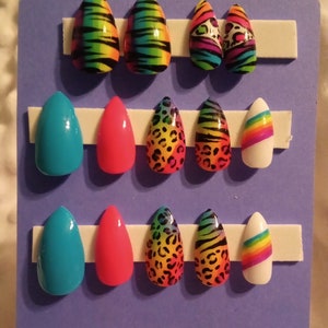 Call Me Lisa | BLACK LIGHT GLOW! | Full Nail Set