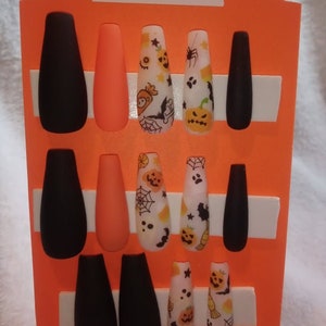BOO full set of Halloween press on nails