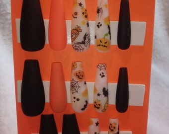 BOO full set of Halloween press on nails