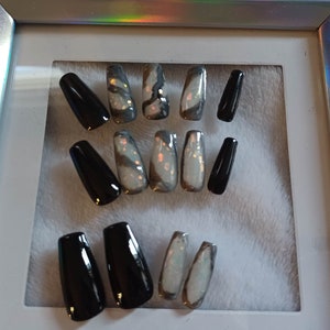 Opal Geode | Full Set of Press On Nails