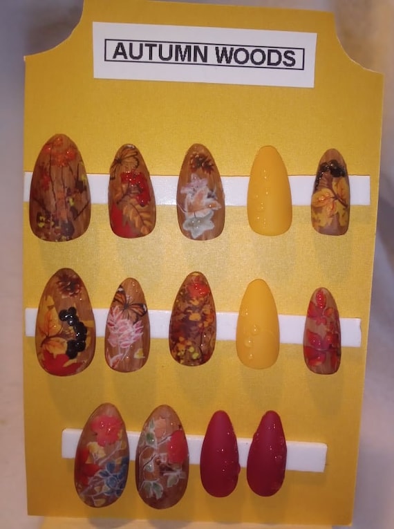 20 Thanksgiving Nail Ideas for a Festive Fall Manicure 8 Autumn Woods