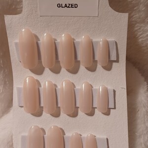 Glazed | Hailey Beiber Inspired | Full Press On Nail Set