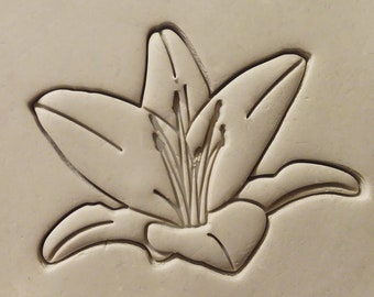 Lily Flower 3D Printed Cookie Cutter