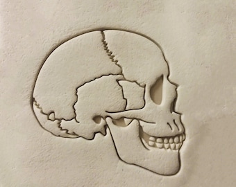 Skull Side 3D Printed Halloween Cookie Cutter Halloween Party