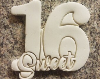 Cortador de galletas impreso en 3D para fiesta de cumpleaños número 16