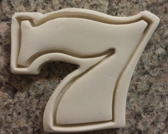Lucky 7 Gambler 3D Printed Cookie Cutter Casino