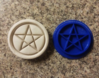 Pentagramm Wicca Embosser Stamp Halloween Stempel Cupcake Embosser Cookie Embosser