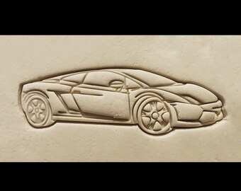 Lamborghini Gallardo Car Cookie Cutter 3D Printed