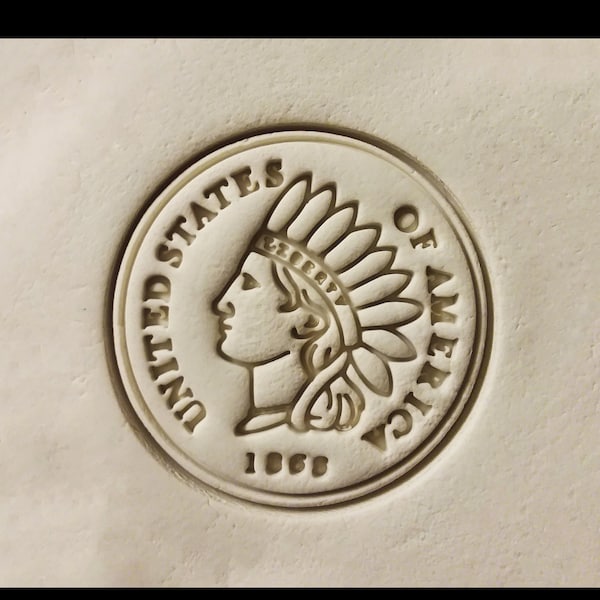 Indian Head Penny Cookie Cutter 3d Printed Coin collector