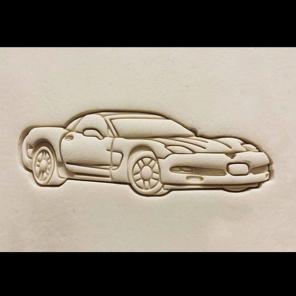 Corvette C5 Car Cookie Cutter 3D Printed