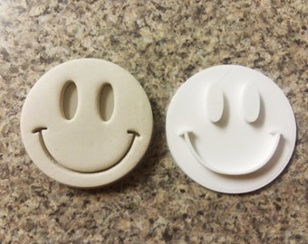 Smiley Face Embosser Stamp  Cupcake Embosser Cookie Embosser