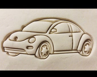 Volkswagen Beetle Punch Bug Car Cookie Cutter 3D Printed