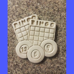 Carte de bingo avec emporte-pièce imprimé en 3D Gambling Grandma Casino