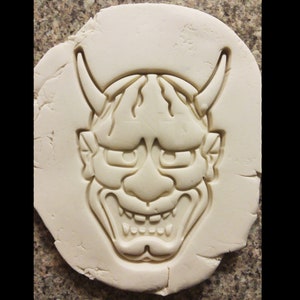 Japanese Hannya Mask Folklore 3D Printed Halloween  Cookie Cutter Horror Scary