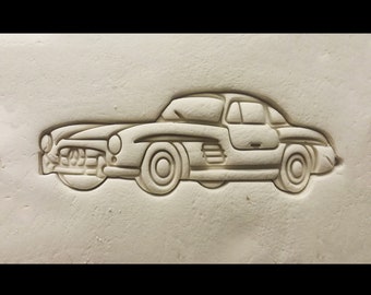 Mercedes Benz 300SL Car Cookie Cutter 3D Printed