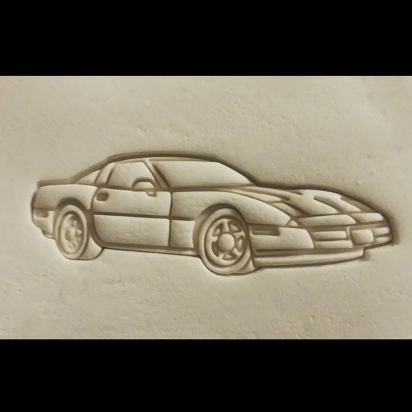 Corvette C4 Car Cookie Cutter 3D Printed