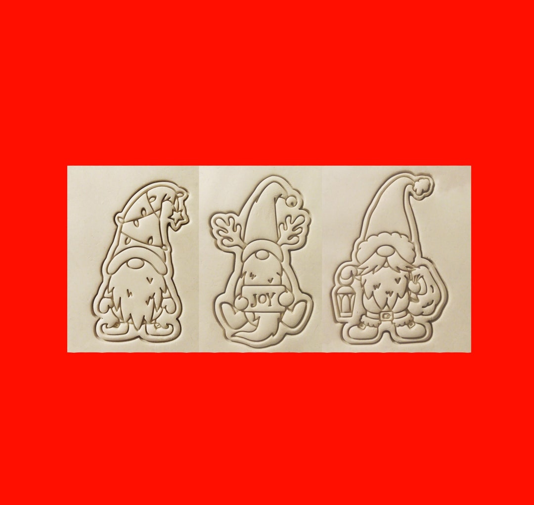 Christmas Gnomes Set of 3 3D Printed Christmas Cookie Cutter Holiday