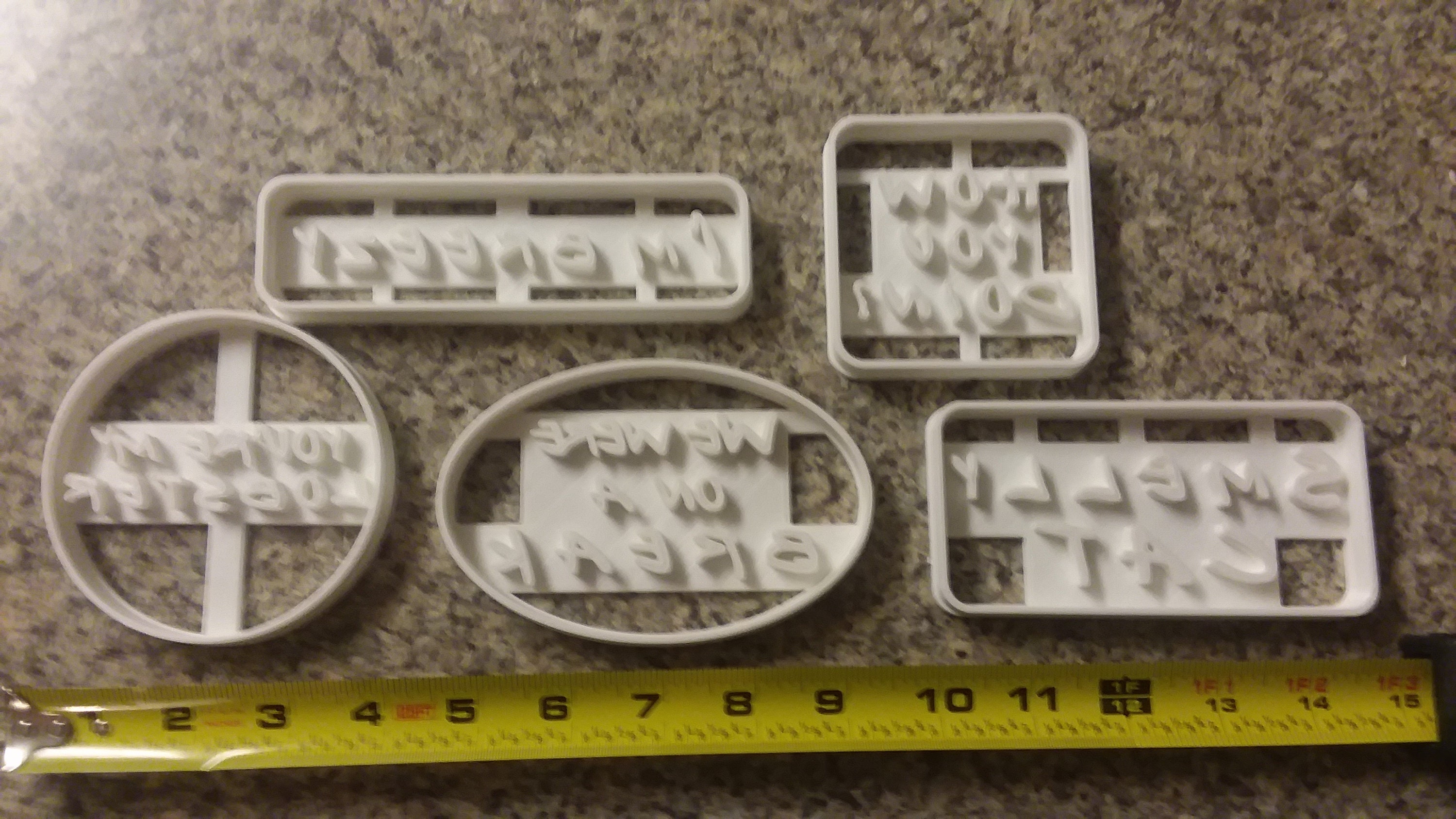 Friends Cookie Cutter Set of 5 3D Printed Cookie Cutter Etsy