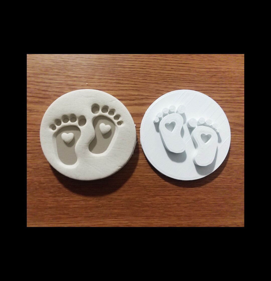 Baby Feet Embosser Stamp New Born Stamp Cupcake Embosser Cookie