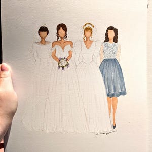 Custom Generations Wedding Illustrations