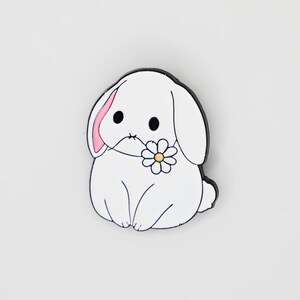 Bunny With Flower Pin