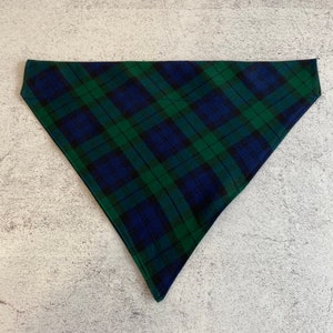 Black Watch Dog Collar Bandana