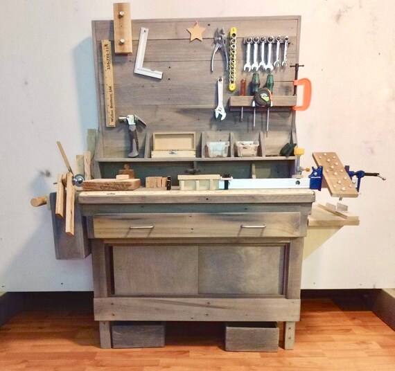 Children S Tool Bench Daddy S Little Helper Etsy