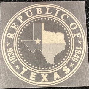 Republic Of Texas Glowforge Template image 2