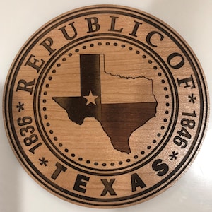 Republic Of Texas Glowforge Template image 1