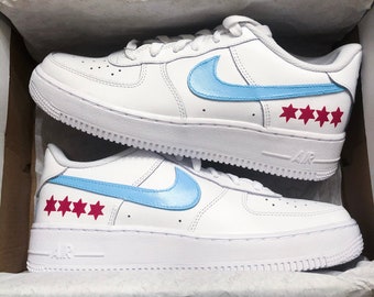 Chicago Flag Custom Nike Airforce 1 | Etsy