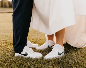 Custom Handmade Bride, Groom, Couple, Wedding Sneakers