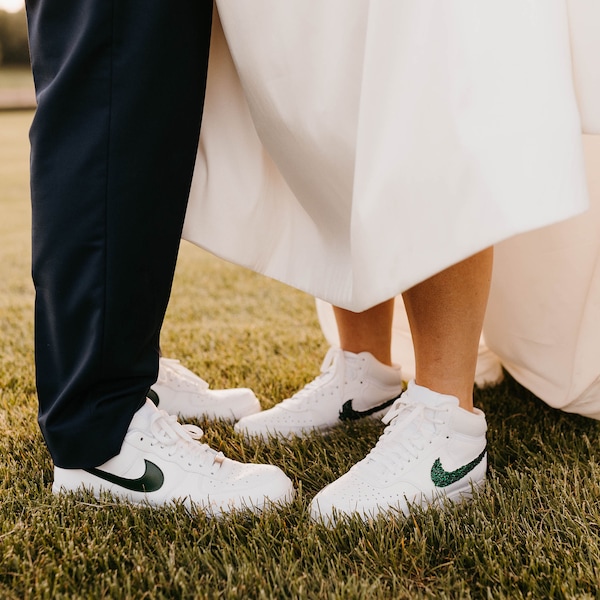 Custom Handmade Bride, Groom, Couple, Wedding Sneakers