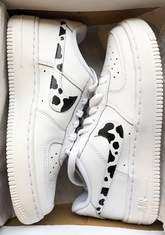 Custom Cow Print Nike Airforce 1s -  Denmark