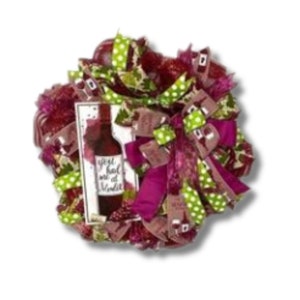 Everyday Wine Lovers Decor, Front Door Wreath, Wine Cellar Wall Hanging, Everyday Storm Door Wreath, Housewarming Gift, Front Porch Decor