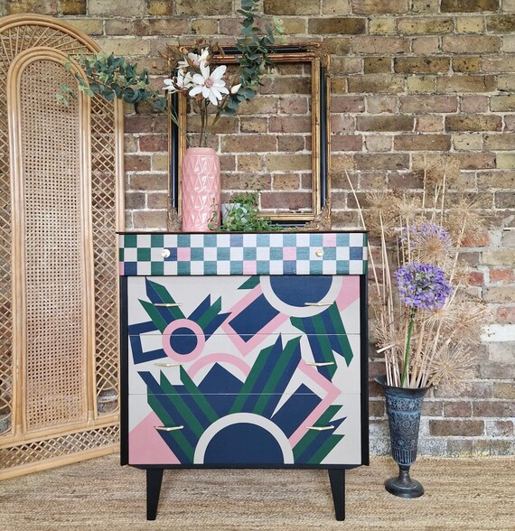 Geometric chest of drawers discount