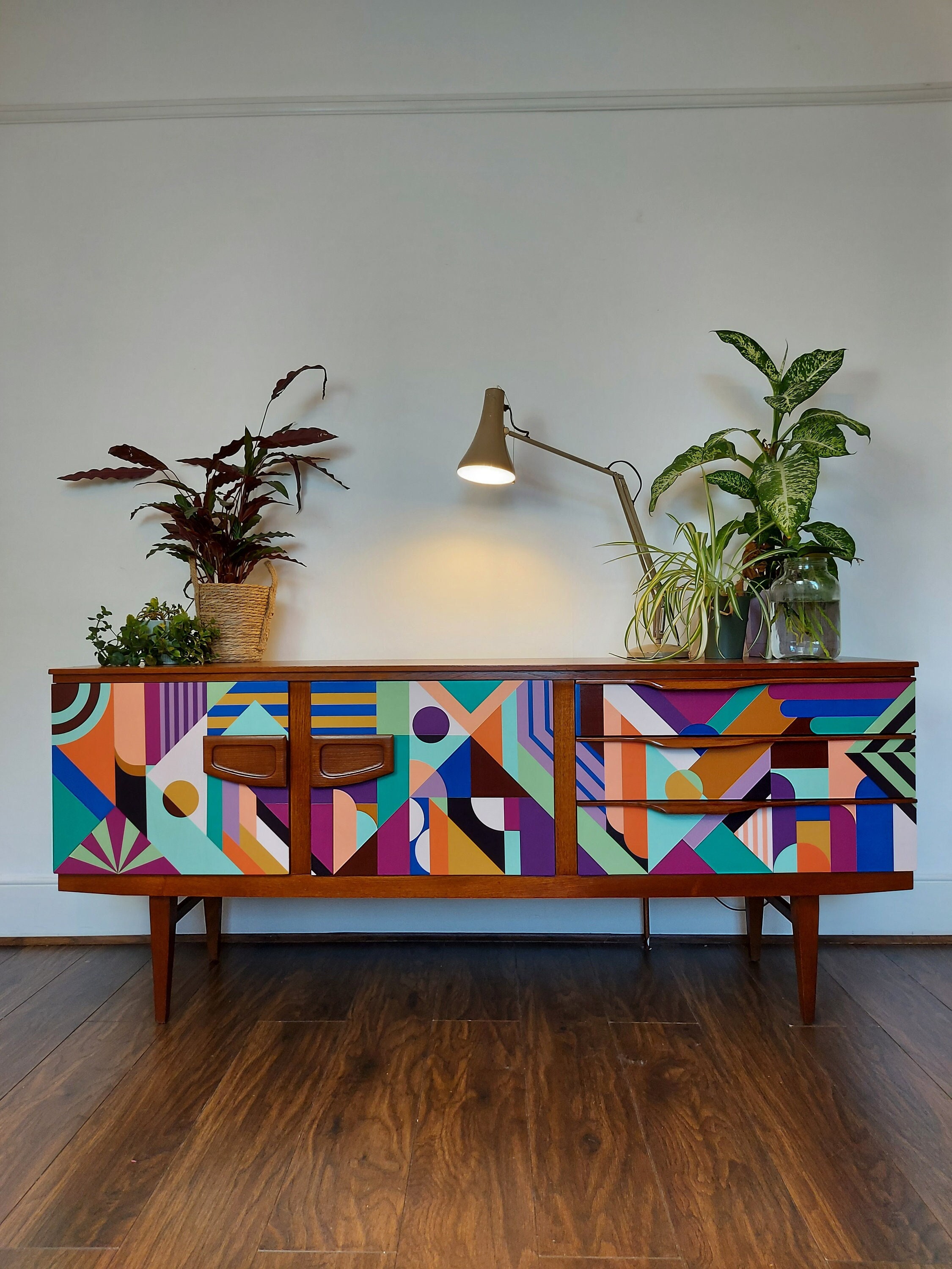 Multi coloured deals sideboard