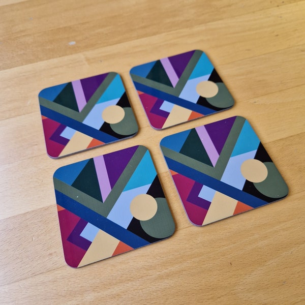 Geometric Coasters Etsy UK